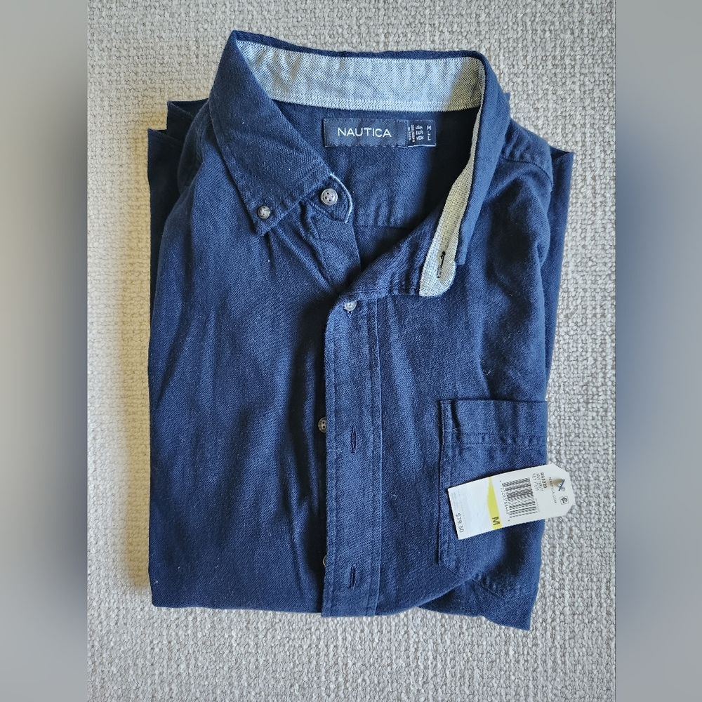 Nautica Long-sleeve Button Up Shirt- NWT